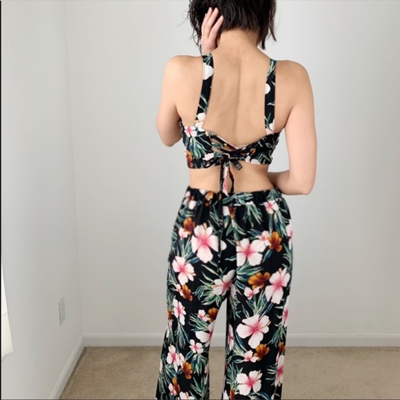 Tropical crop tank with matching pants.SUMMER SALE - Picture 7 of 7